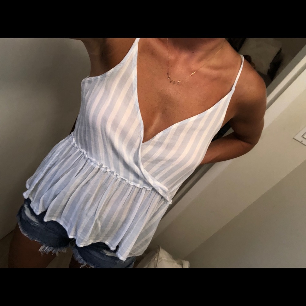 American Eagle Striped Tank Top